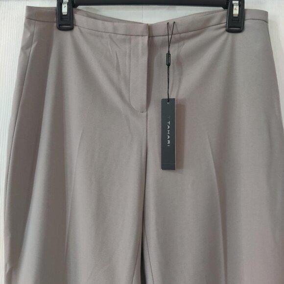 Tahari Women's Career Dress Pants Ecru Gray Polyester NWT Size 6 - Picture 3 of 6